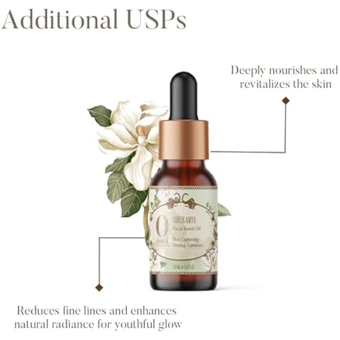 OHRIA AYURVEDA SHRIKAMYA FACIAL OIL | SKIN BRIGHTENING SERUM, 10ML - Image 2